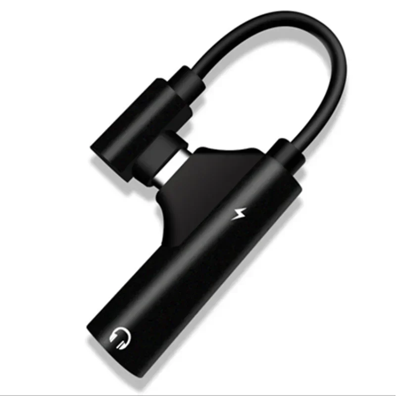 유형 C 케이블 어댑터용 2 in 1 유형 C 3.5mm AUX 오디오 이어폰 변환기