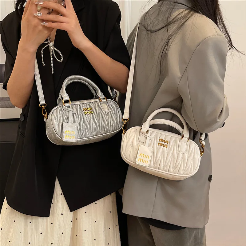 

Сумка через плечо со плиссированной строчкой — модная сумка через плечо Cloud Square, минималистичная и легкая маленькая сумочка для женщин