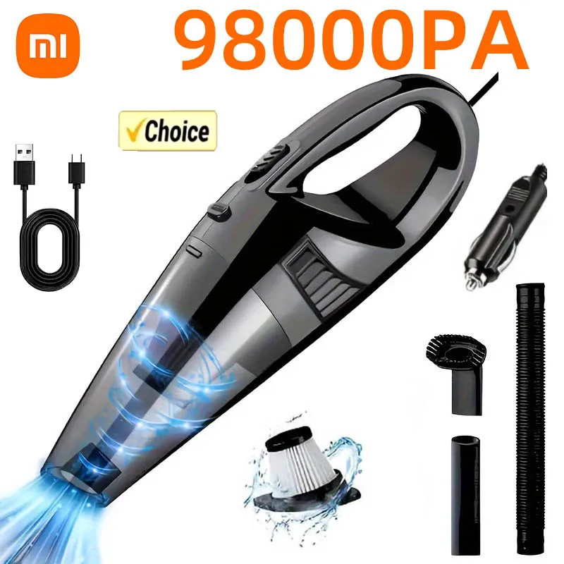 Xiaomi 180W Car Vacuum Cleaner Wireless Handheld High Power Vacuum Cleaner USB Charging Clean Machine Suitable For Home Pet Hair