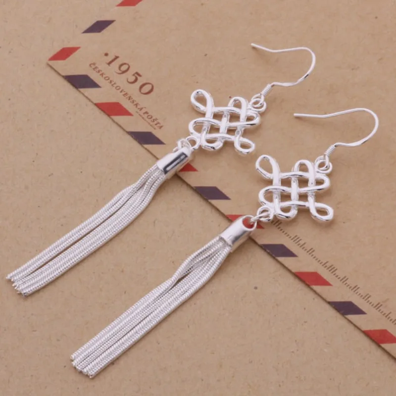 Neue 925 Sterling Silber Ohrringe Wunderschöner Ohrschmuck für Damen Hochzeit Feiner Schmuck Verlobung Hohe Qualität