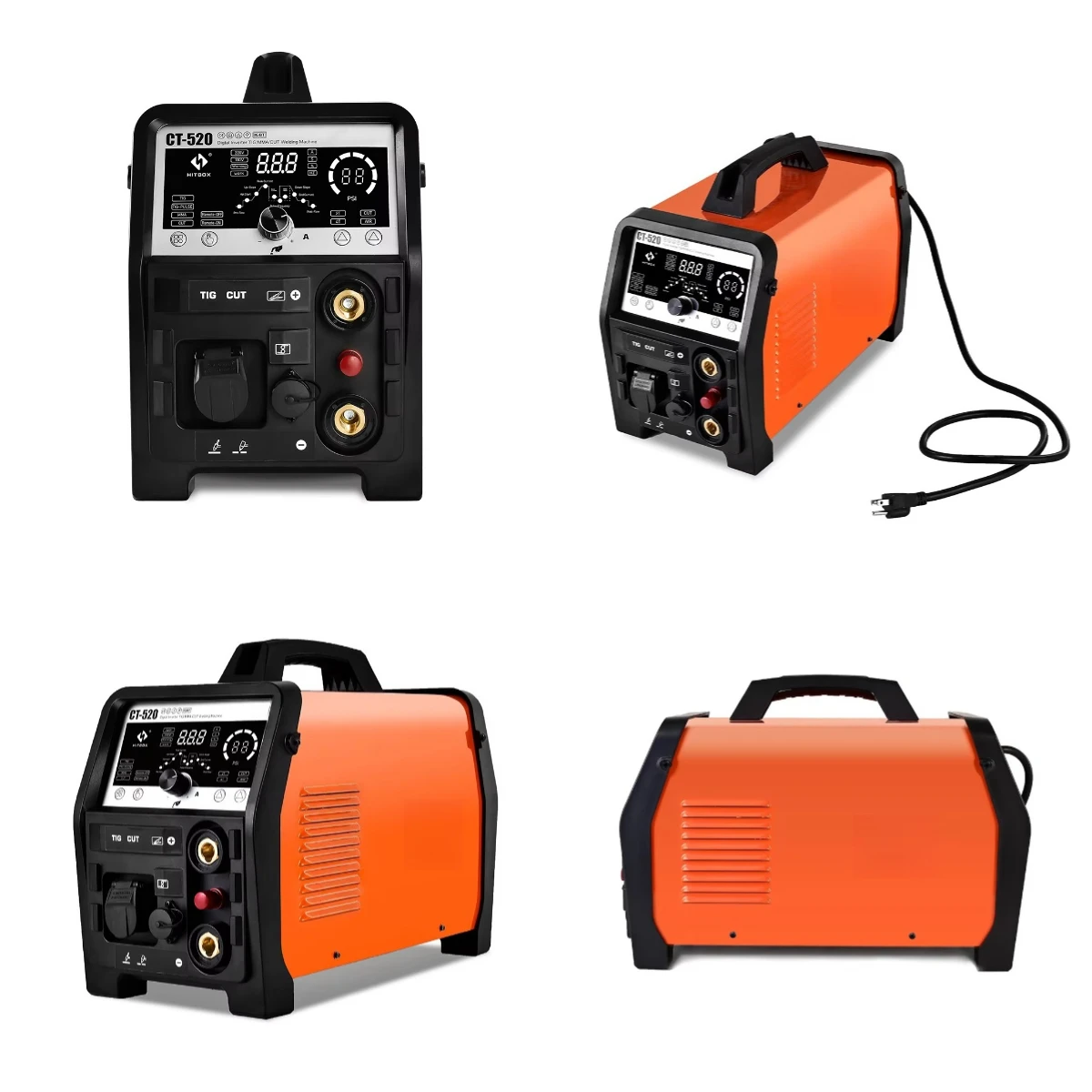 

AC/DC Tungsten Argon Arc Welder CT520, 4 in 1 Plasma Cutting, Pulse TIG and MMA