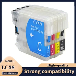 LC38 LC39 LC61 LC65 LC980 LC985 LC990 LC1100 Refillable Ink Cartridge For Brother DCP-J125 185C 195C J315W DCP- J140W/145C/165C