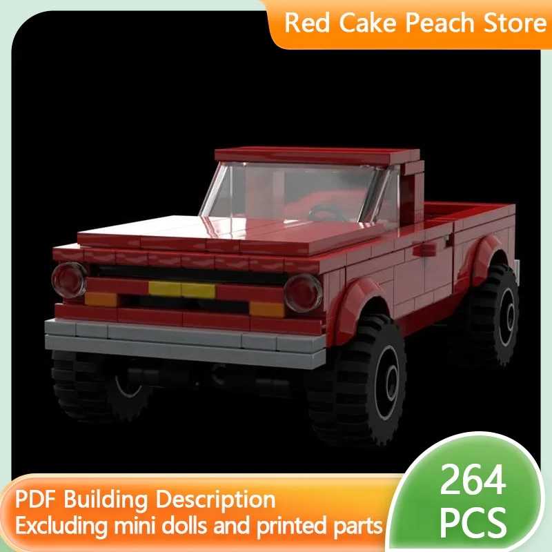 

Модель городской автомобиль MOC, строительные кирпичи C10, полноразмерный пикап, модульная технология, детские праздничные подарки, сборка игрушек, костюм