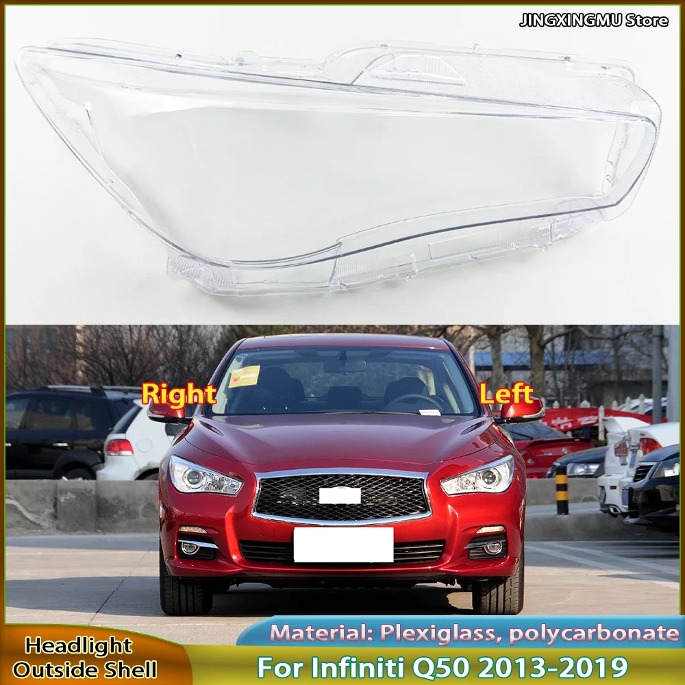 

Transparent Headlamp Cover Lamp Shade For Infiniti Q50 Q50L 2013-2019 Front Headlight Shell Replace Original Lampshdade