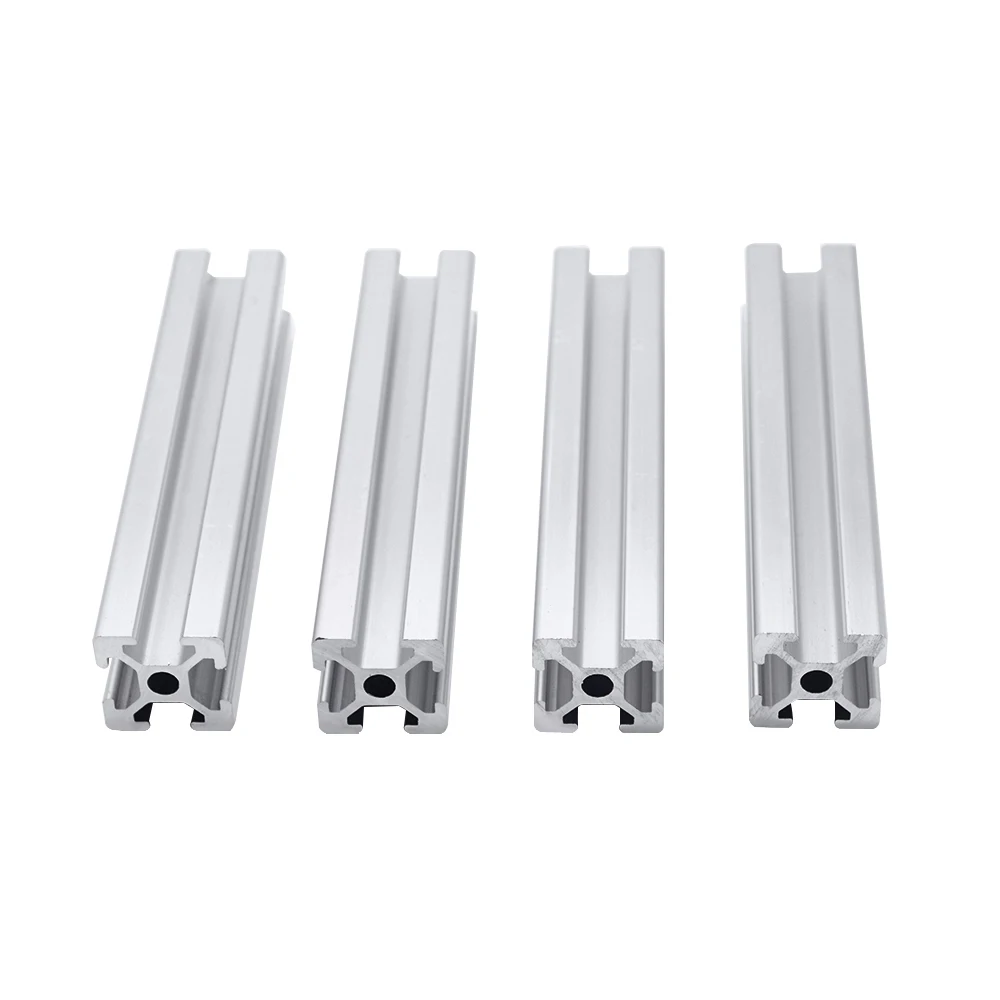 4pcs/lot 2020 Aluminum Profile Extrusion 100mm to 800mm Length Linear Rail 200mm 400mm 500mm for DIY 3D Printer Workbench CNC