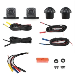 for Sony Car Camera HD 360 Panoramic Camera Monitoring System 4 Bird Eyes View 3D Night Vision