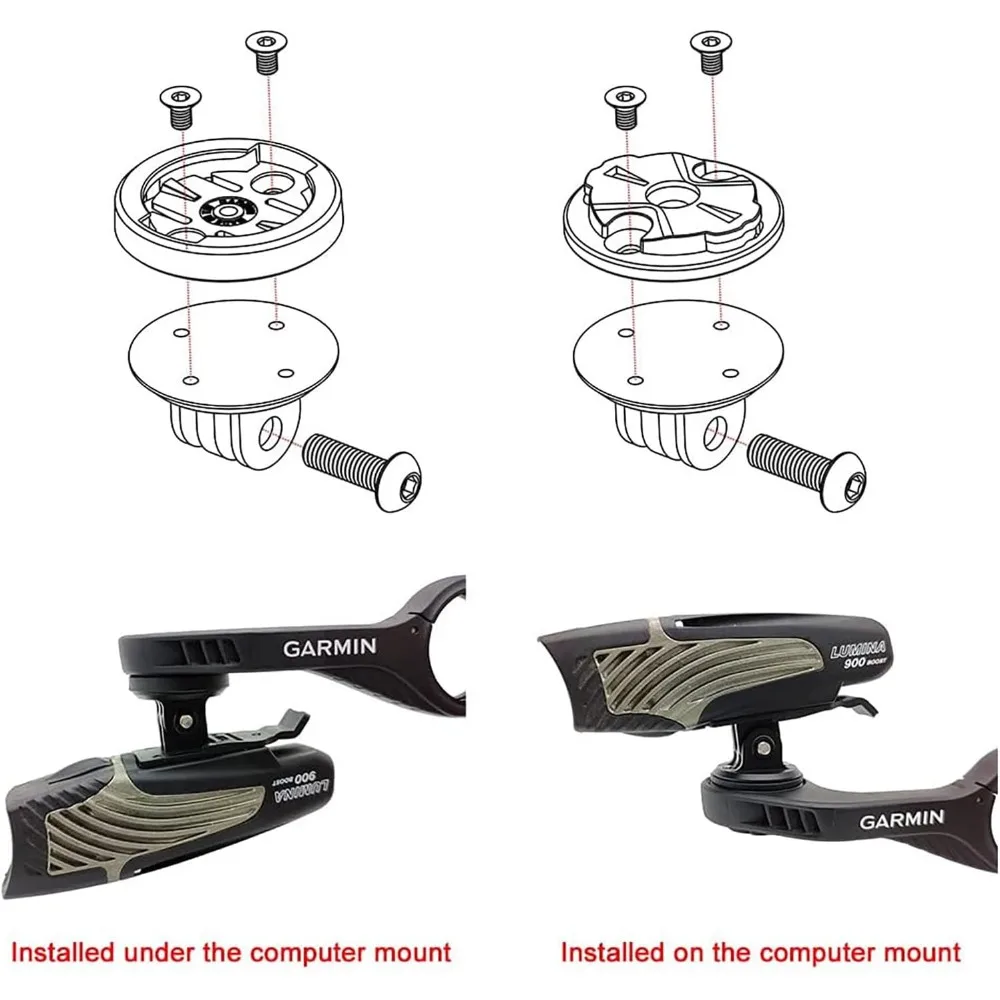 Interface Combo Adapter for Garmin Edge,Out Front Mount Quick Release Adapter Compatible with Gopro Action Camera Headlight - view 2