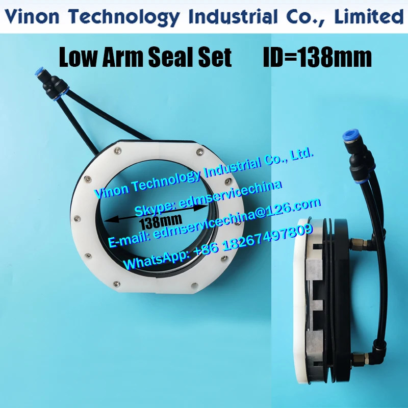 Chmer Lower Arm Seal Set ID=138mm with joints, edm lower female water stop ring sealing device for RX Chmer big machine model