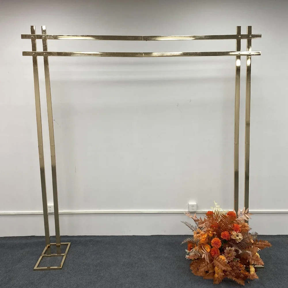 

Wedding Square Frame Arch Backdrop Curtain Stand Flower Yarn Shelf Party Events Props DIY Decoration