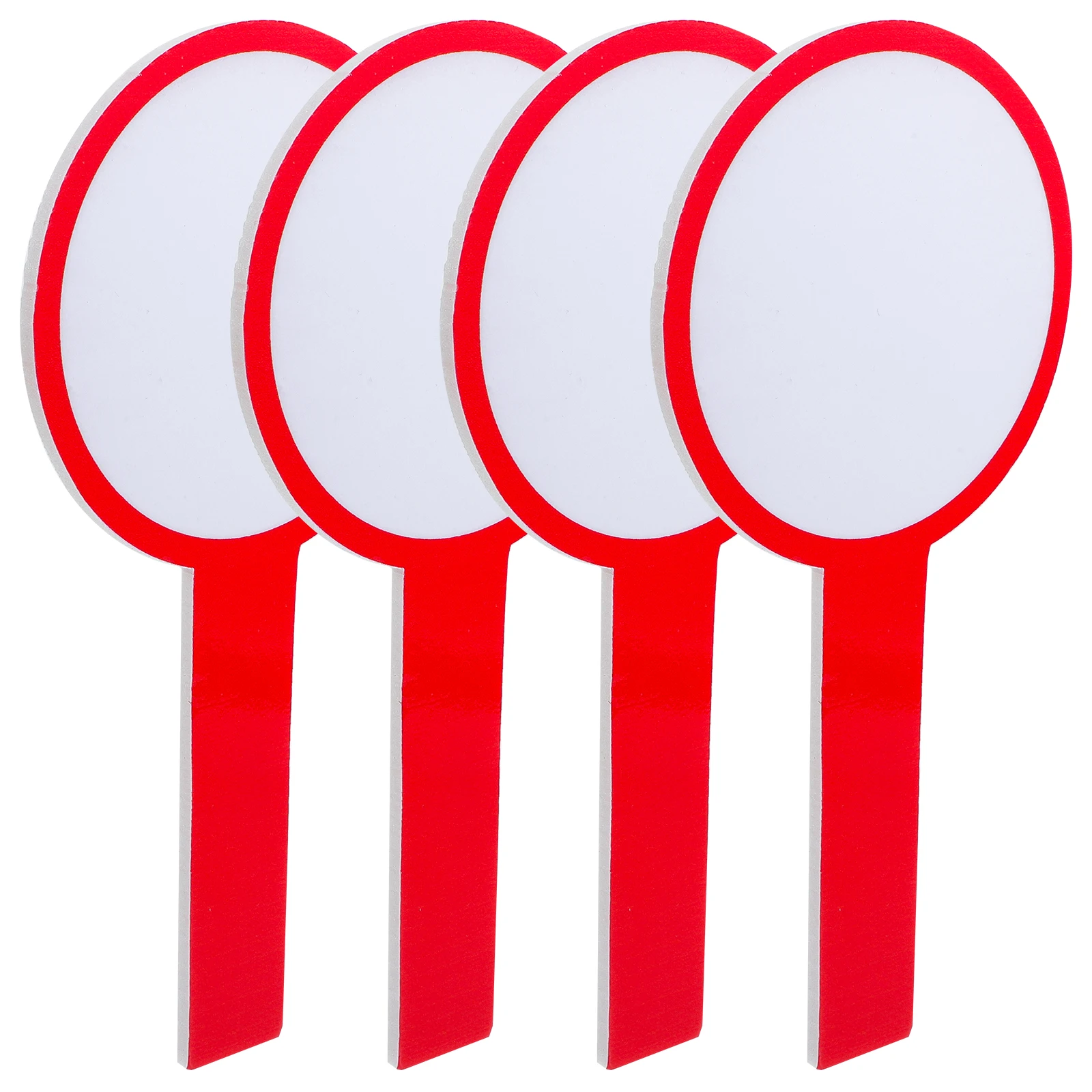 4pcs Blank Scoreboard Dry Erase Boards Lightweight Portable Whiteboards For Classroom Teaching Answer Paddles Small Scoring