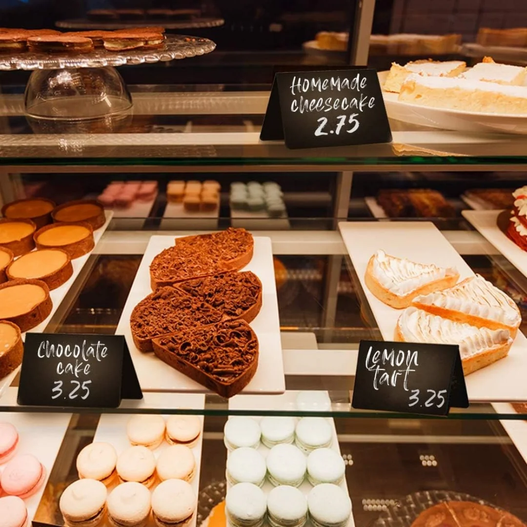 Mini Chalkboard Sign Reusable Food Party Chalkboards Blackboard Chalk Table Portable Chalkboard Signs For Catering Restaurant