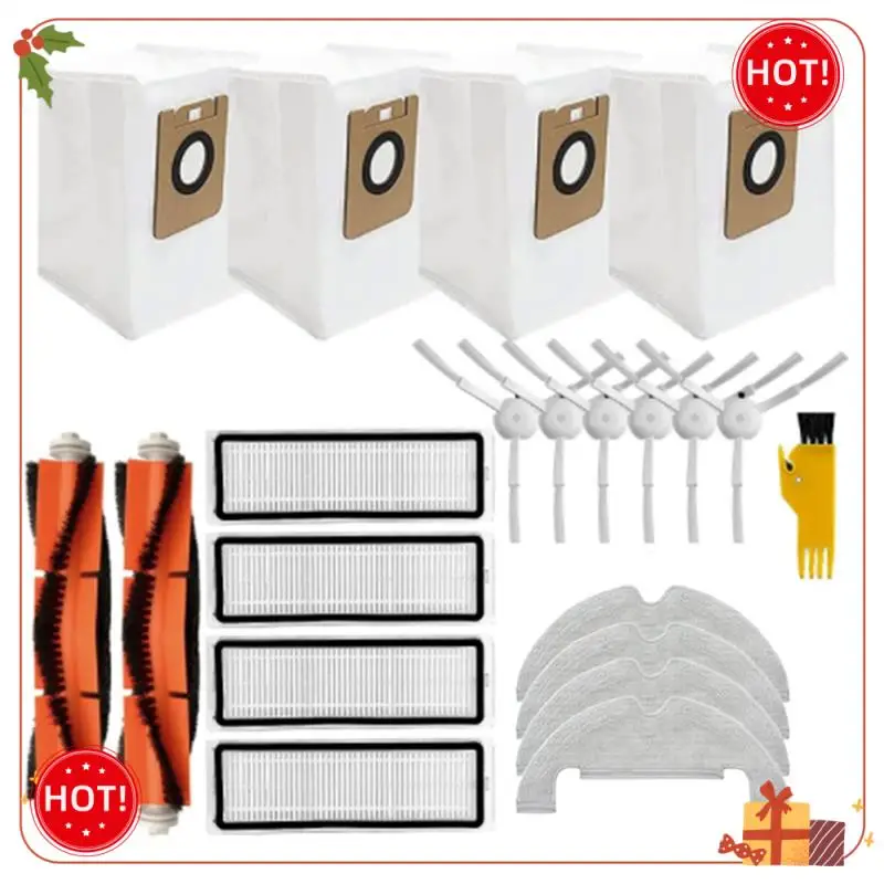Exquisite Workmanshipp-21PCS Accessories Kit For Xiaomi Dreame Bot D10 Plus RLS3D Robot Vacuum Main Side Brush Hepa Filter Dust