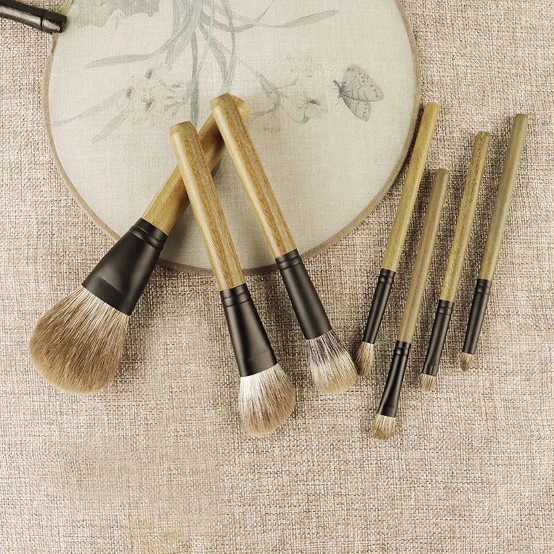 animal hair 8 or 7 makeup brush set brush resin handle Powder nose shadow eye shadow brush makeup products