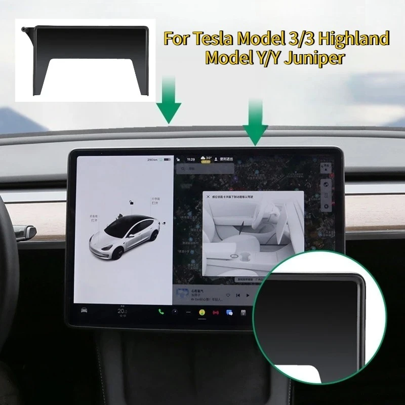 Central Control Screen Base Holder for Tesla Model 3 Highland Model Y Juniper 2019-2025 Mobile Phone Bracket Storage Box Stand