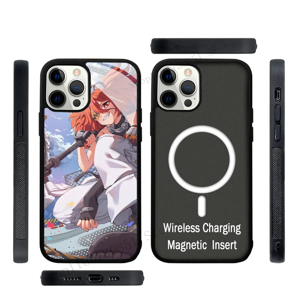 Game Anime Zenless Zone Zero Koleda Belobog Phone Case Strong Magnetic For IPhone 15 14 13 Pro Max 11 12 Mini Alex Mirror For