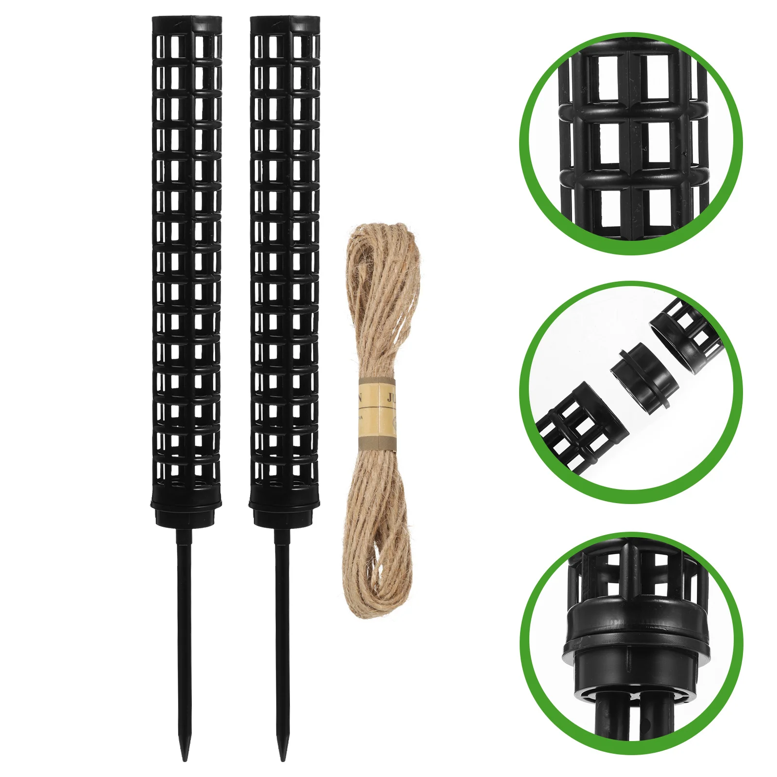 

2pcs Moss Pole For Plants Monstera Support Sturdy Plant Climbing Column Stackable Moss Stick Indoor Trellis Vine Plant Rack