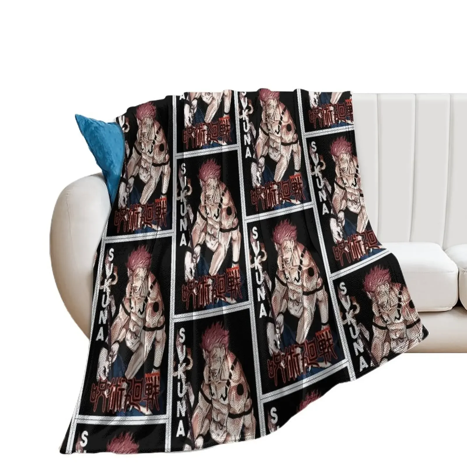 Sukuna , Anime Throw Blanket Quilt manga Blankets