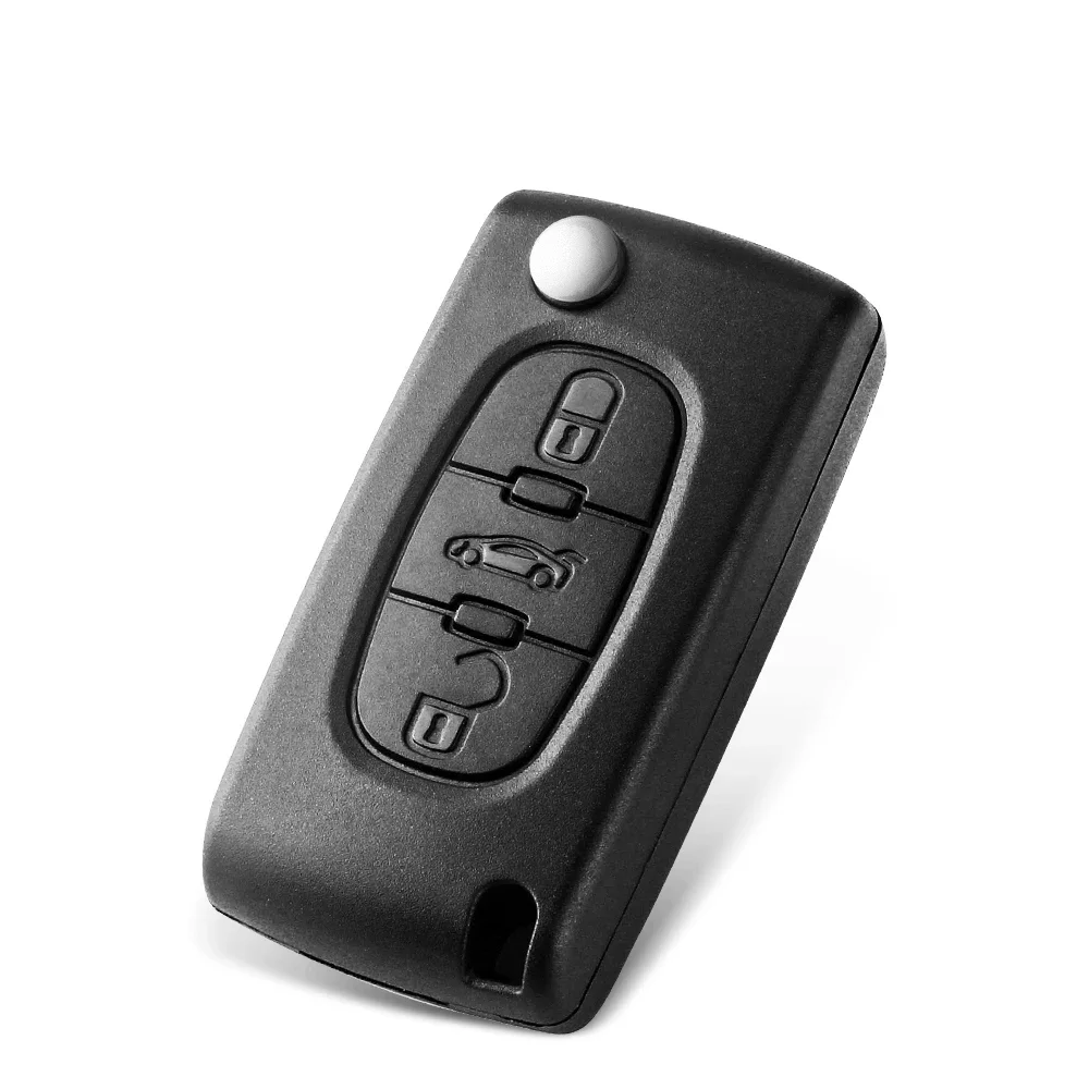 Dandkey 2/3/4 Button Flip Remote Key Shell For Peugeot 207 307 308 407 607 807 For Citroen C4 C5 C3 C6 Berlingo Xsara HU83/VA2