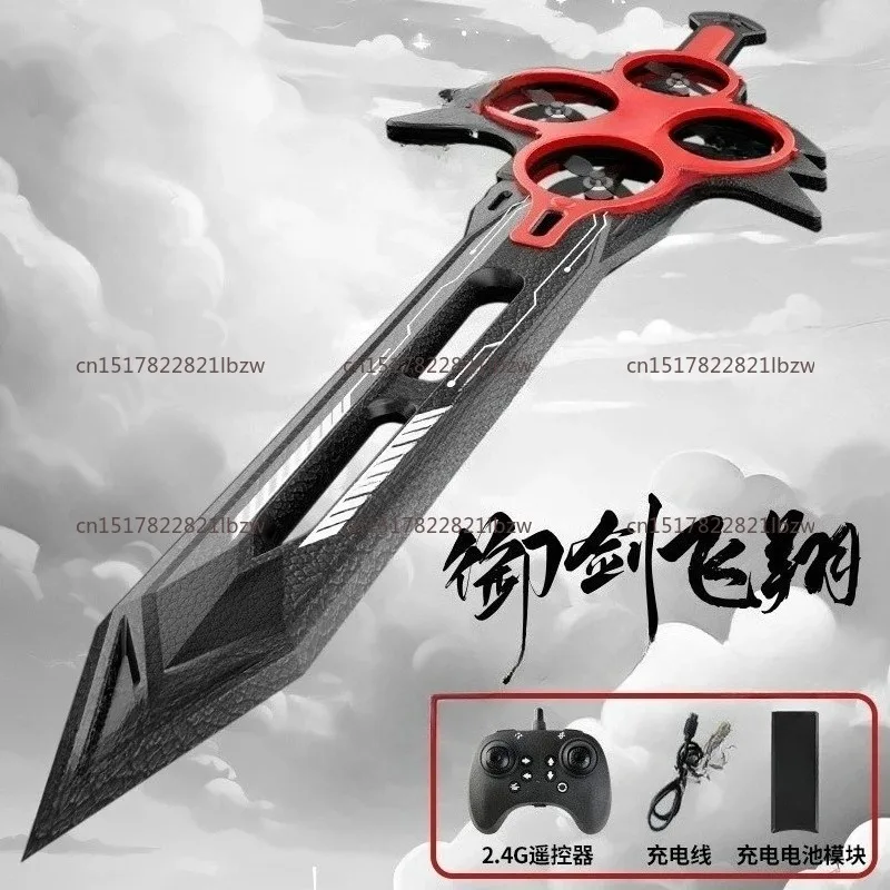 Gesture Sensing Suspension Sword-Shaped Flying Device Toy Hand-Controlled Drone Flying Sword Model with Single Lithium Battery