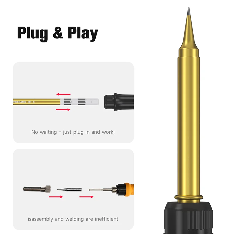 Паяльные жала MECHANIC 0T-TS/SK/TI, нагревательные сердечники, подходят для мобильных телефонов, сварочные точки для печатных плат, сварочные инструменты