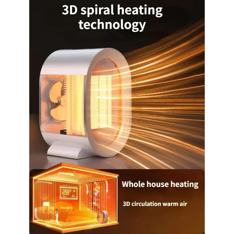 1200 واط سخان كهربائي المحمولة سطح المكتب مروحة ومدفأة التدفئة الدافئة منفاخ الهواء مشعاع صغير المنزل مكتب آلة تدفئة لفصل الشتاء