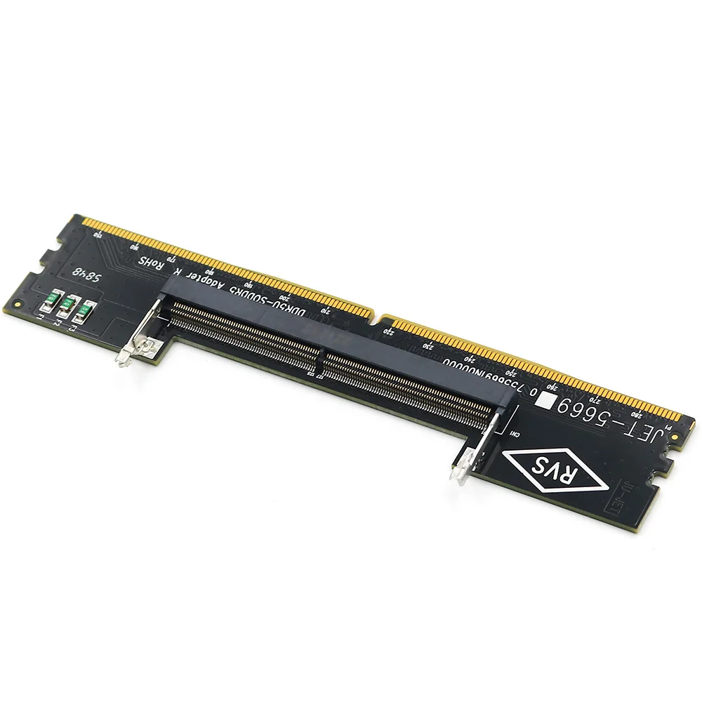 

Laptop DDR5 RAM to Desktop PC RAM Adapter Card U-DIMM to SO DDR5 Converters DDR5 Laptop SO-DIMM to Desktop DIMM Memory RAM