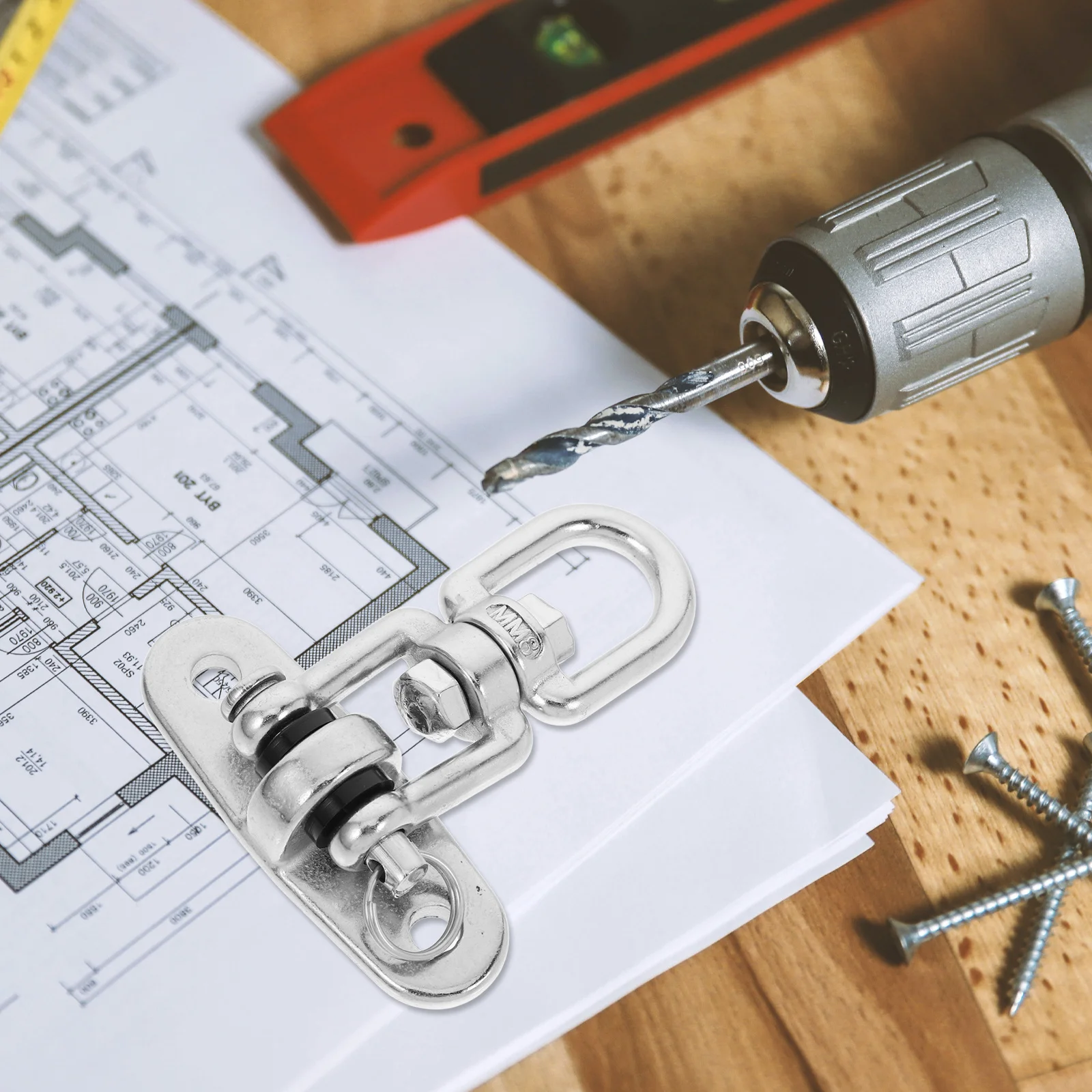 

1pc Heavy Duty Hooks Stainless Steel Porch Swing Hangers For Hammock Chair Tree Swing Hanging Kit Outdoor Patio Furniture