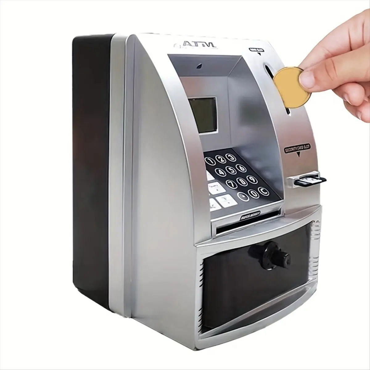 Smart ATM Piggy Bank for Money Banknote Voice ATM Machine to Teach Children Money Management