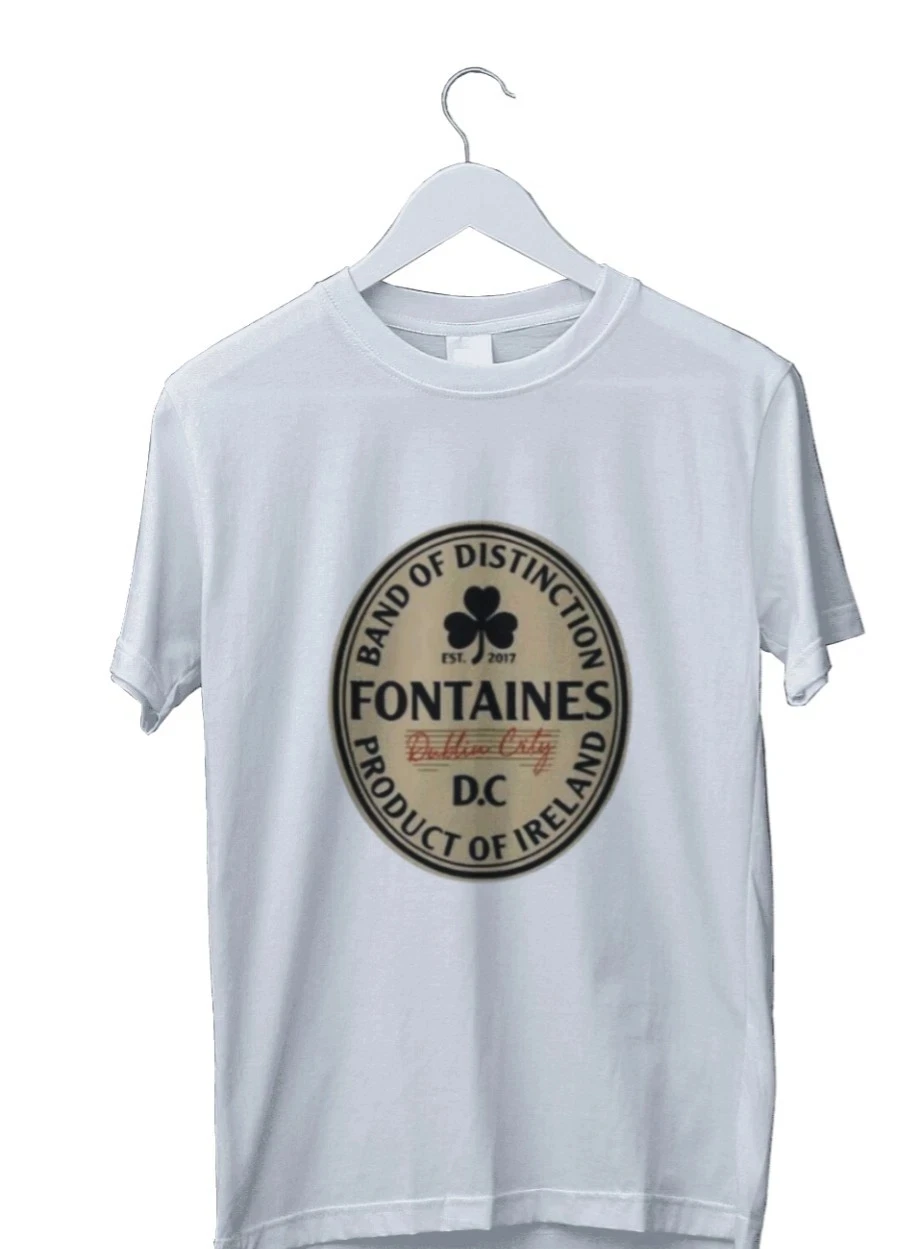 Fontaines DC Classic Mens Graphic T-Shirt Men's T-Shirt Black Casual Crew Neck Cotton Tee Graphic Short Sleeve Shirt Unisex