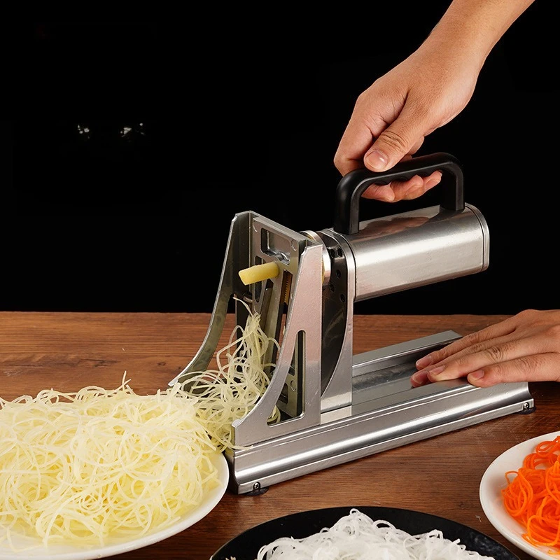 Electric waterfall potato shredded super long silk multi-functional hot pot artifact cutting vegetables carrot