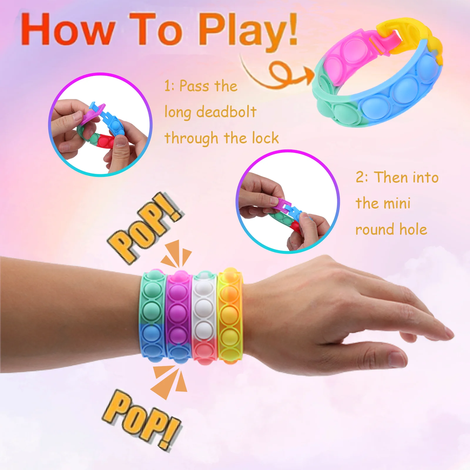 Rainbow Fidget Toys for Stress - Kids Toys Kids Toys 评论和价格