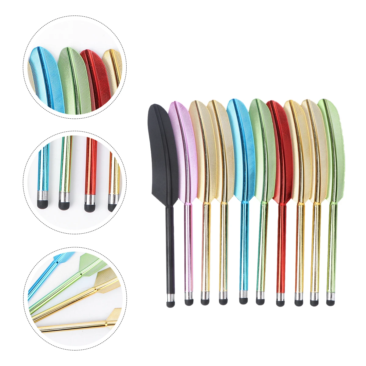 

10pcs Capacitive Stylus Pen for Tablet Smartphone Premium Plastic Smooth Touch Screen Pen Writing Tool Phone Computer