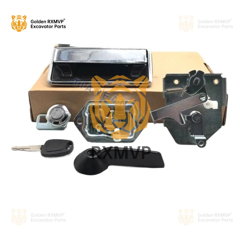 For Daewoo Doosan Dh55 Driver's Cab Door Lock Assembly External/internal Handle Lock Block Lock Core Excavator Accesso