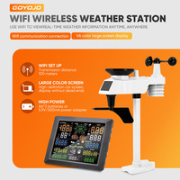 Professional WiFi Weather Station Internet Wireless with Outdoor Sensor Rain Gauge Smart Life Weather Forecast Wind Gauge
