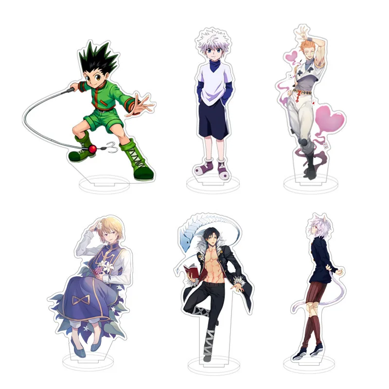 Anime HUNTER x HUNTER Acrylic Stand Killua Hisoka Figures Miniatures Manga Figurines Garage Kits Model Toys GK Ornaments Decor