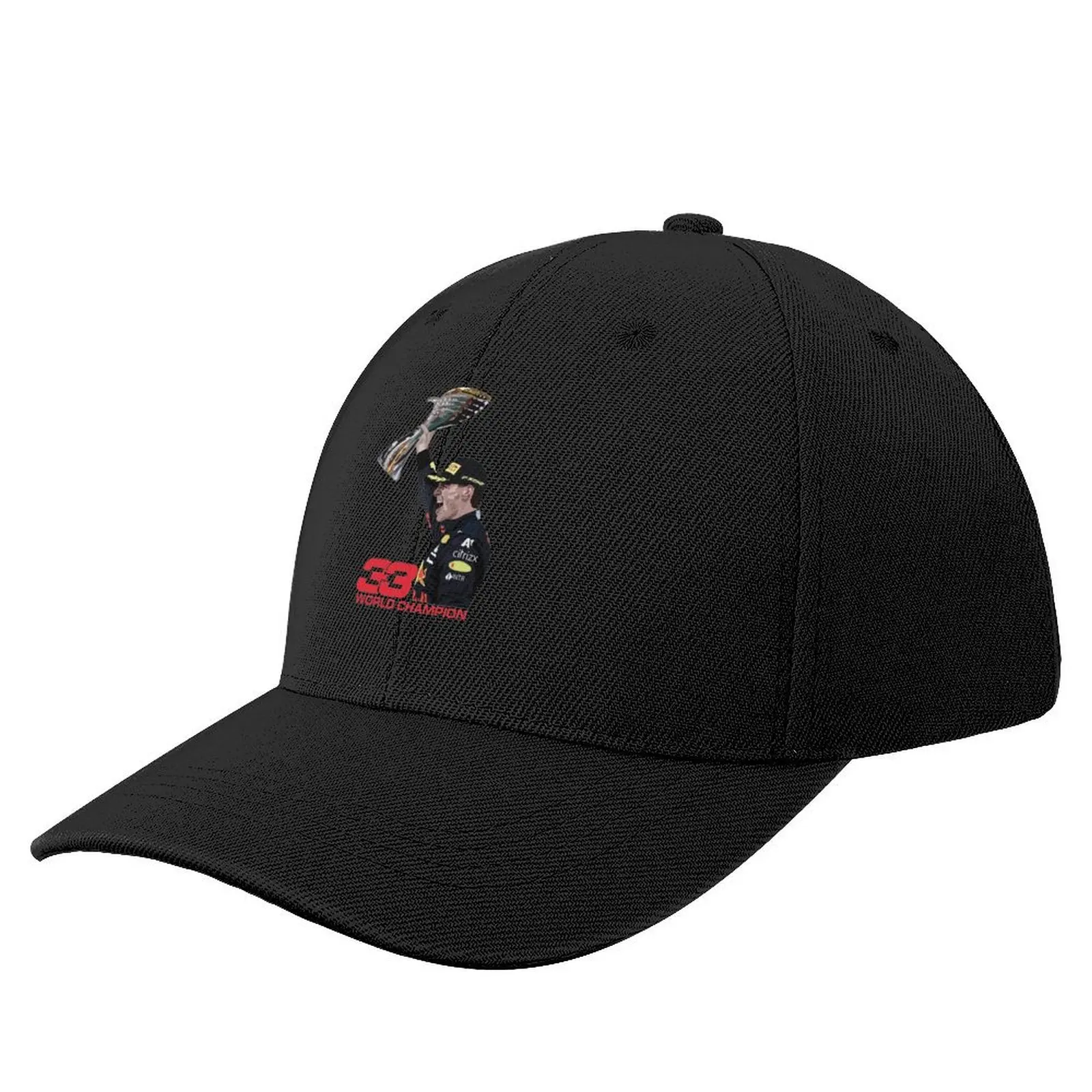 Verstappen Celebrating Dubai Gp 2021 World Champion With Trophy Baseball Cap summer hat Hip Hop Women's Golf Clothing Men's