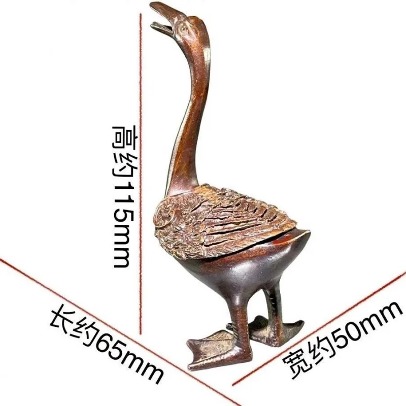 Wholesale Two Pieces Price Little Swan Tea Ceremony Tea Ornaments Ancient Aroma Burner Incense Burner Goose Pure Copper