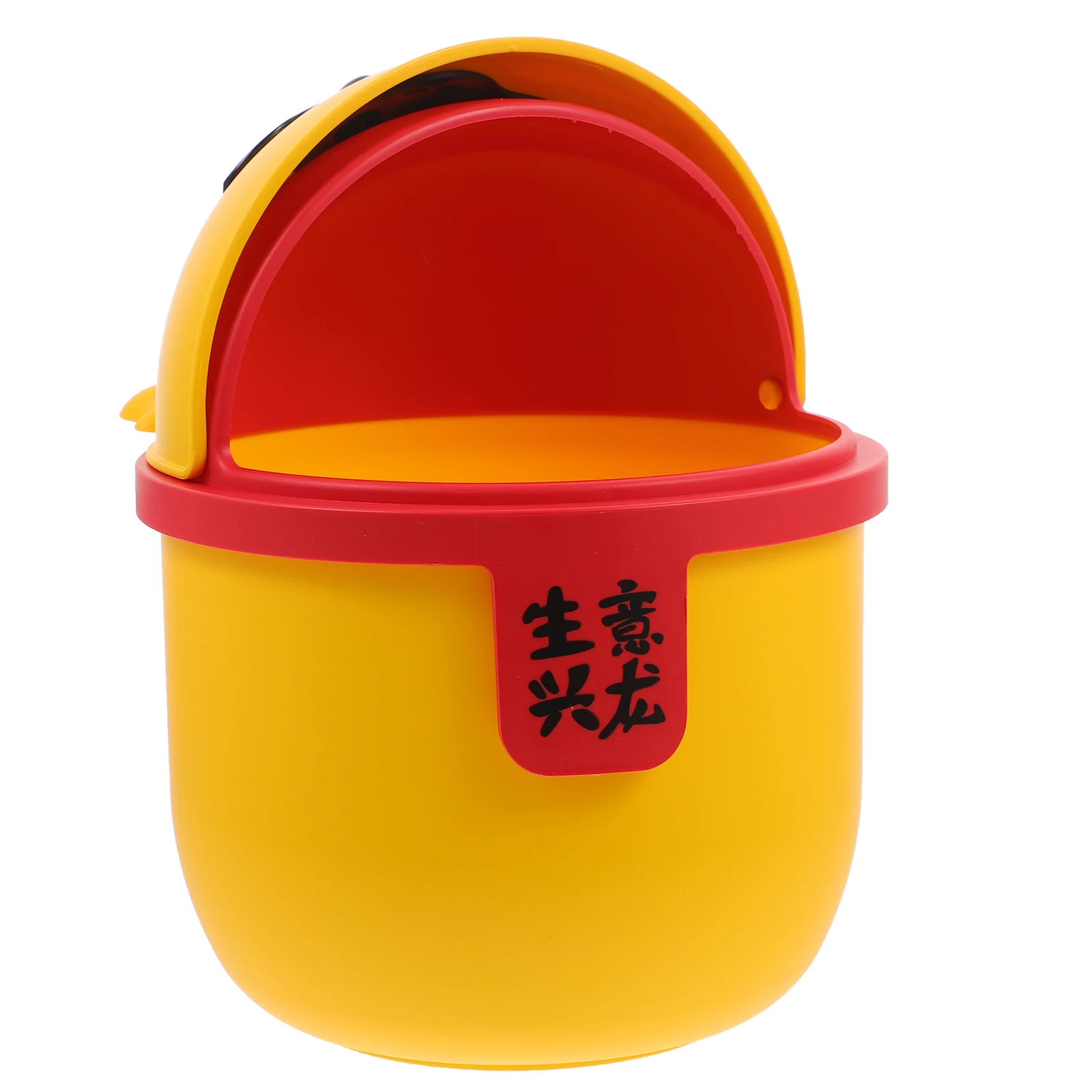 

Desktop Trash Can 2834 φ161*210mm Cute Lid Storage Waste Bin for Home Office Dorm Desk Garbage Can Mini Plastic