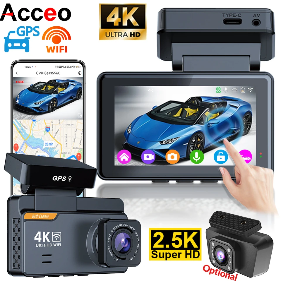 acceo-4k-wifi-gps-dashcam-touch-screen-car-dvr-support-25k-rear-black-box-dual-lens-car-video-recorder-night-vision-24h-parking