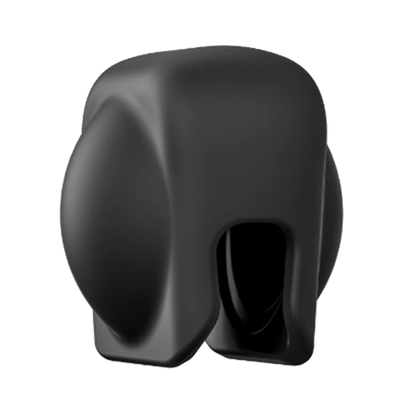 SQPP-1 Piece Anti-Scratch Lens Cap Protective Cover Black Silica Gel For Insta360 X4 Silicone Protective Dustproof Case