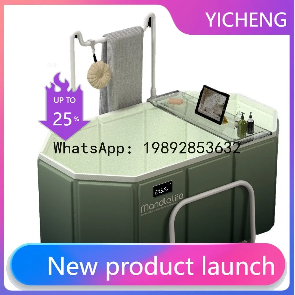 

Foldable bathtub - adult & child use - full body bathing solution