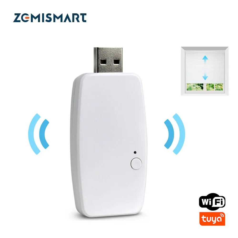 Zemismart Wifi Dongle For Am15 Roller Shade Motor Tuya App Control Mini Design Smart Curtain