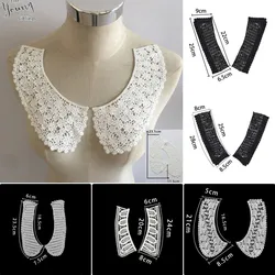 Wholesale sales 1-10 piece black and white embroidered hollowed out Shredded milk sewn lace DIY decorative clothing accessories