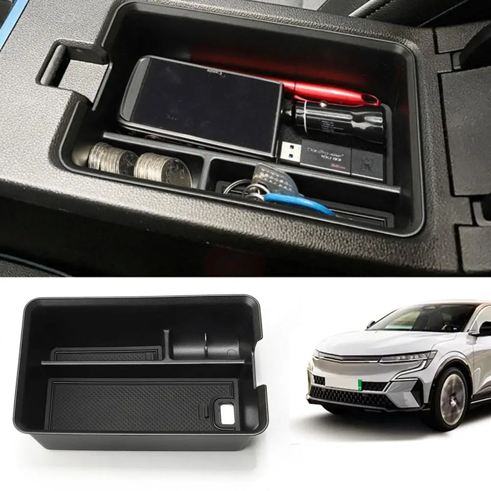 

Auto Storage Organizer Box For Renault Megane E-Tech 2022 2023 Armrest/Fridge Compartment Tray Car Interior Storage Accesso D1E1