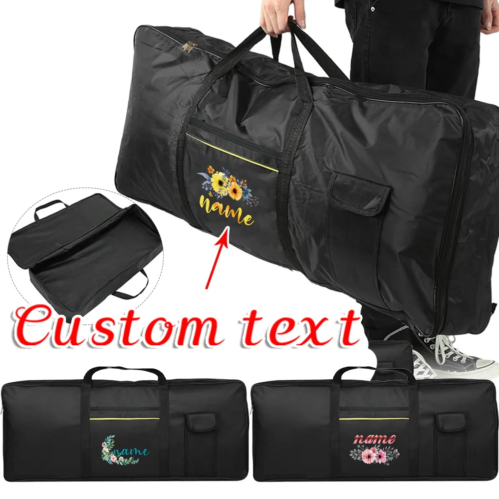 Personalized Customized Name Electronic Organ Bag Portable Instrument Dustproof Protection Pack 61 Keys Electronic Keyboard Bags