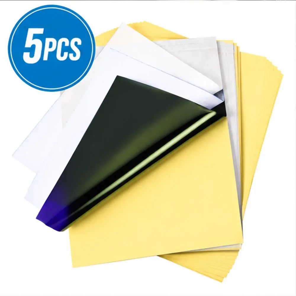 100/50/30/10/5pcs Tattoo Transfer Papier A4 Size Tattoo stencil Papier Carbon Thermisch Kopieerpapier voor Tattoo Transfer Machine