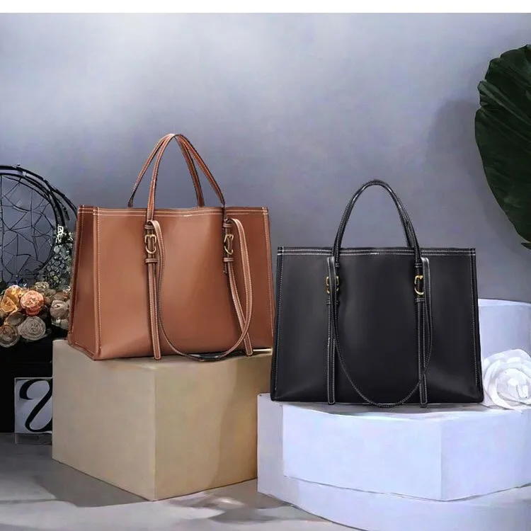 NEW Brand Designer Leather  High-end Feel Retro Shoulder Bag Versatile Women Crossbody Super Popular Handbag big Bag