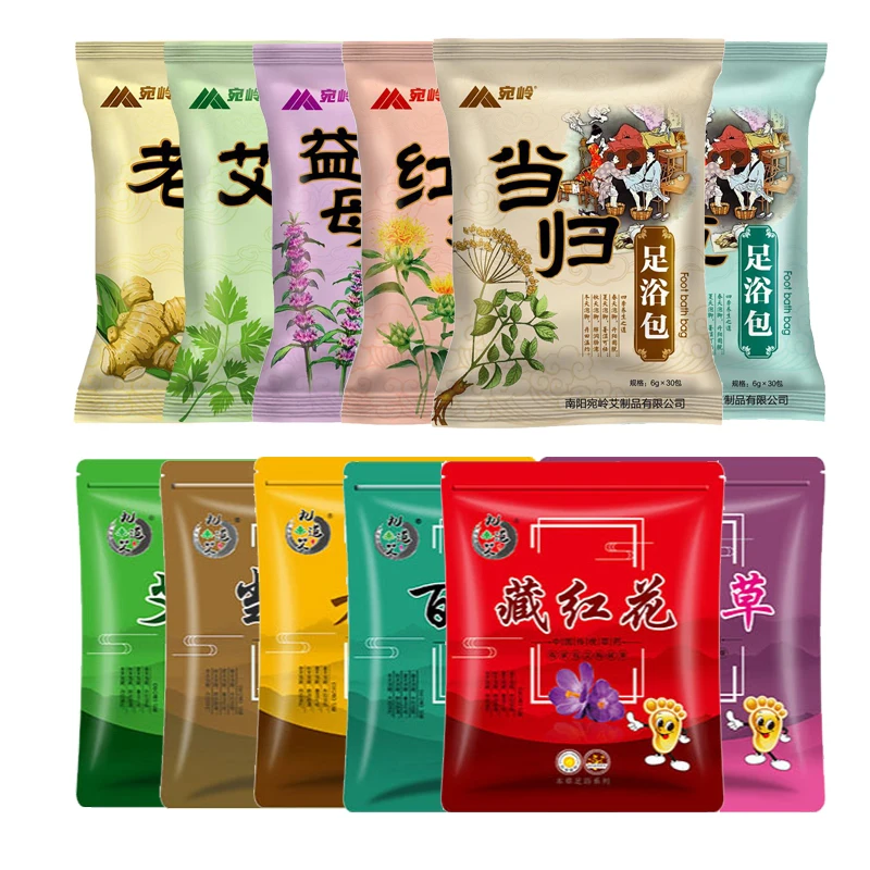 

30pcs/Bag Chinese Herbal Foot Care Exfoliating Foot Bath Powder To Improve Foot Skin And Relieve Fatigue Metabolism