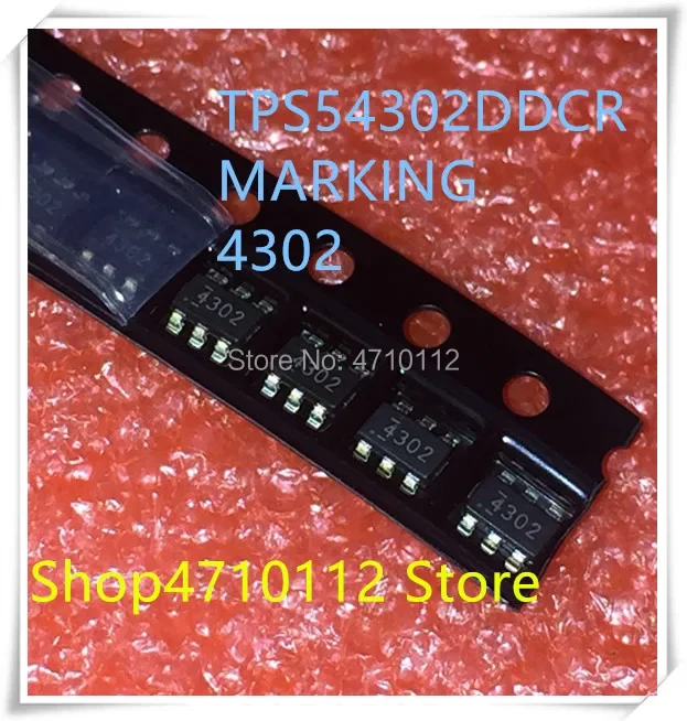 NIEUWE 10 STKS/PARTIJ TPS54302DDCR TPS54302DDCT TPS54302 MARKERING 4302 SOT23-6 IC
