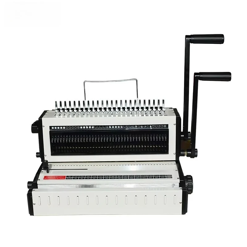 DC-2600 Wire Coil Binding Machine Manual Rubber Ring and Iron Ring 3:1 Two in One Tender